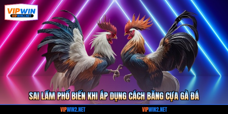 Sai lầm phổ biến khi áp dụng cách băng cựa gà đá